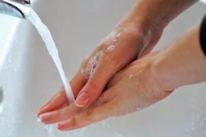 washing hands healthy sanitization