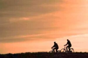 cycling with friends