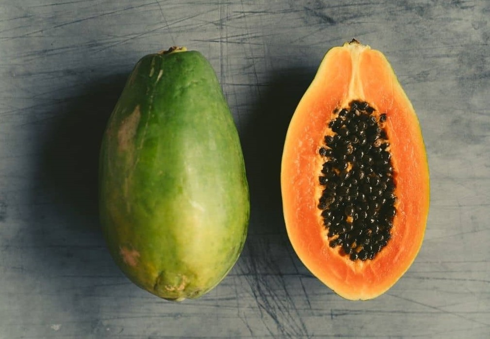 papaya fruit peel for skin 