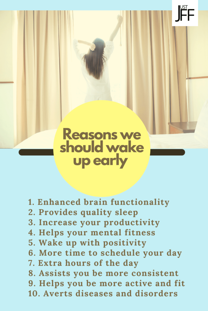 how to wake up early